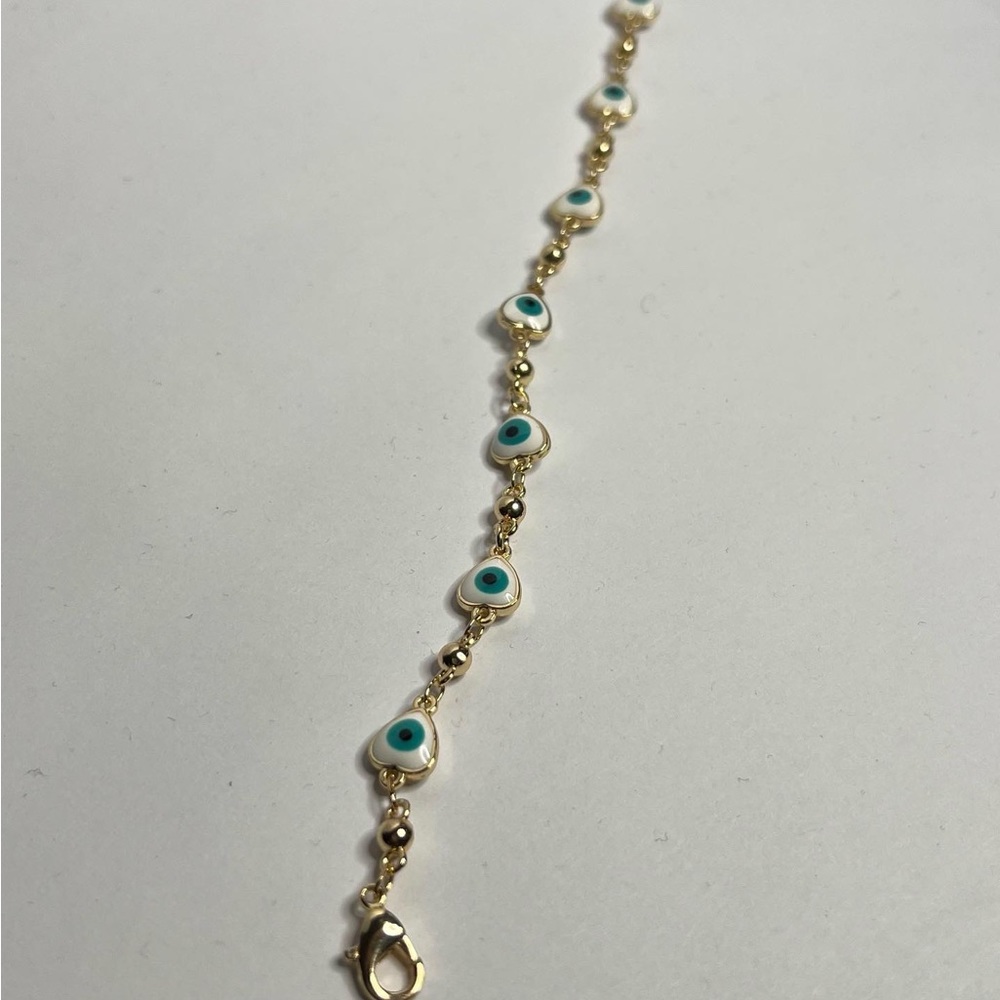 14k goldfilled evil eye bracelet - Picture 4 of 4